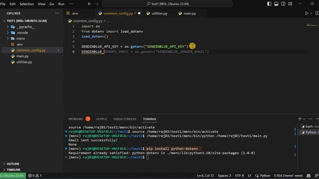 .env in Python смотреть онлайн