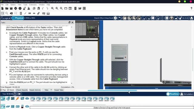 1.0.5 Packet Tracer - Logical and Physical Mode Exploration смотреть онлайн