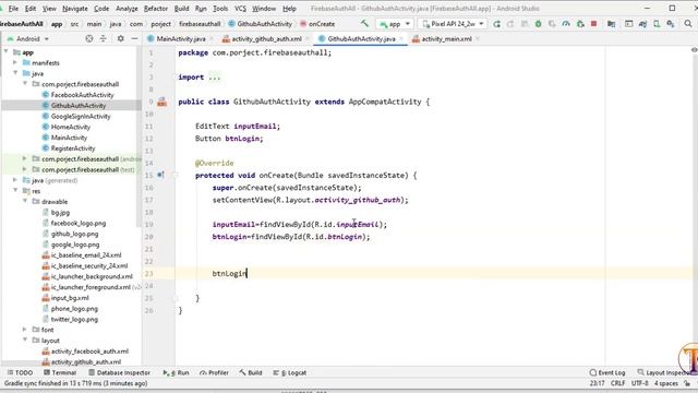 Android GitHub Login-Sign In using Firebase Authentication Android Studio | GitHub Login Firebase смотреть онлайн