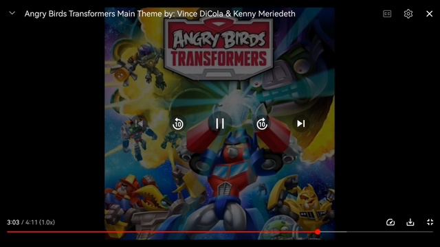 Angry Birds Transformers - The most favorite music part смотреть онлайн