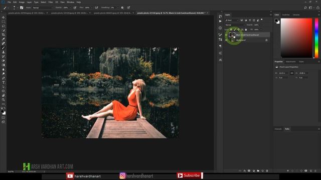 Viral Instagram Look Photoshop-Black and Gold Effect| Free Photoshop Action смотреть онлайн