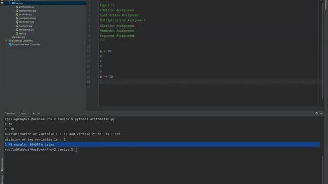 Python Course in Hyderabad | Python Training in Hyderabad | Python Operators Class 4 - MyLearnNest смотреть онлайн