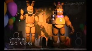 FNAF "Golden Time" - 2 Animatronics Show Tape/ФНАФ "Золотое Время" - Выступление 2-ух анимартоников