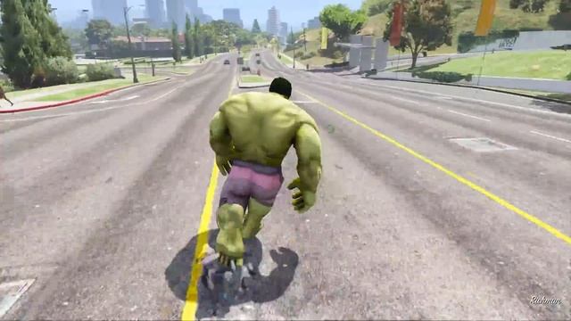 Gta 5 : Shinchan Controling Hulk | Gta 5 In Telugu | Shinchan Became Hulk смотреть онлайн