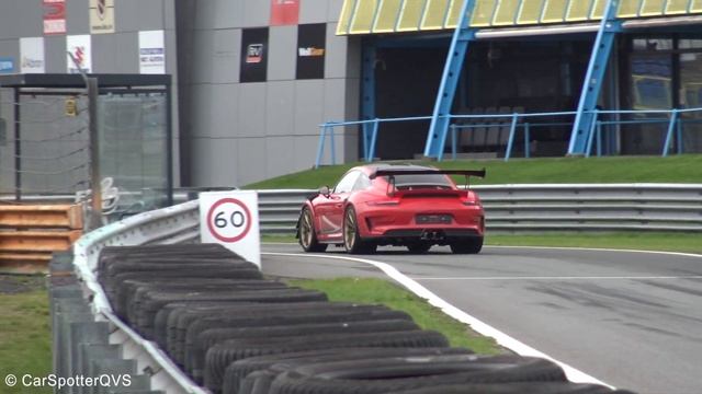 Porsche 991.2 GT3RS Weissach with JCR Race Exhaust FLATOUT On the Circuit! CRAZY LOUD Accelerations смотреть онлайн