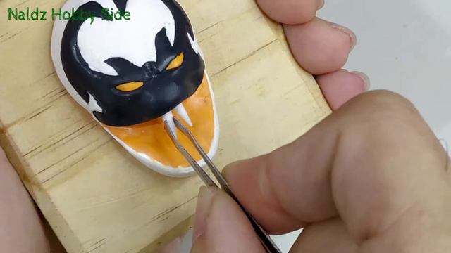 How To Make ANTI-VENOM Fridge Magnet Using Polymer Clay | Clay Art TUTORIAL смотреть онлайн