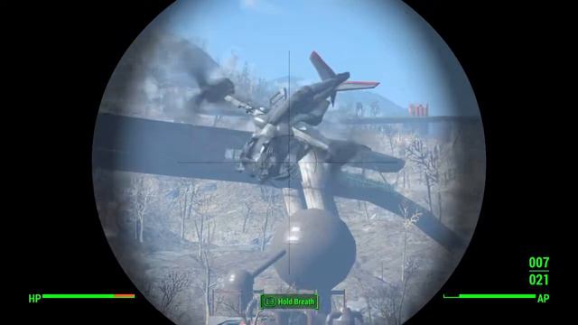 Fallout 4 - Unexpected Helicopter Fight (No Spoilers) смотреть онлайн