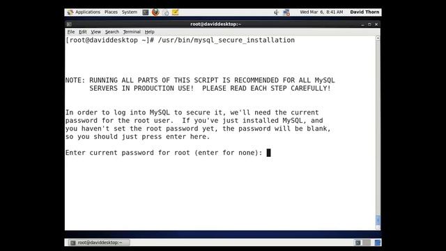 MySQL - Linux Install MySQL Server on CentOS 6.3 - Configure using mysql_secure_installation смотреть онлайн