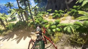 Фармим много соломы, кремня и мяса в ARK Survival Evolved