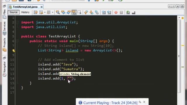 Java Collection - ArrayList Tutorial смотреть онлайн