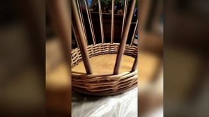 Плетёная тарелочка. Моменты.