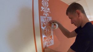 Трафарет для стены или .... Секрет как его использовать