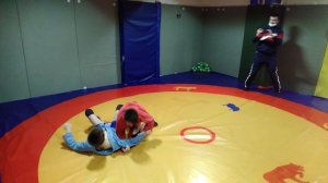 Задняя подножка с обратным подворотом. Прием самбо