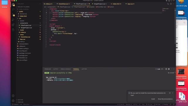 Vue.js - Project Planner - Filter Projects - (30) смотреть онлайн