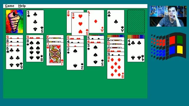 Solitaire & SkiFree (Microsoft Windows 3.1) Mike Matei Live смотреть онлайн