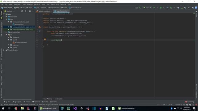 How to show a Toast Message Android Studio Kotlin смотреть онлайн