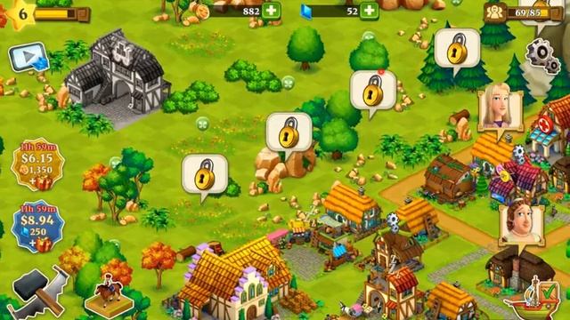 Free iOS and Android Game Town Village Farm, Build, Trade, Harvest City Gameplay смотреть онлайн