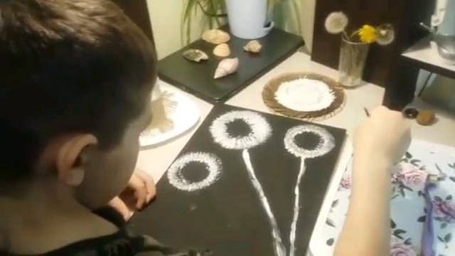 Мастер-класс для родителей:рисование "Одуванчик". смотреть онлайн