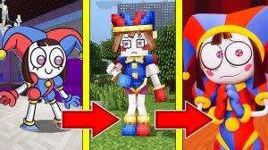 Как менялась ПОМНИ из ЦИФРОВОГО ЦИРКА и её жизненный цикл в майнкрафт! Эволюция POMNI DIGITAL CIRCUS