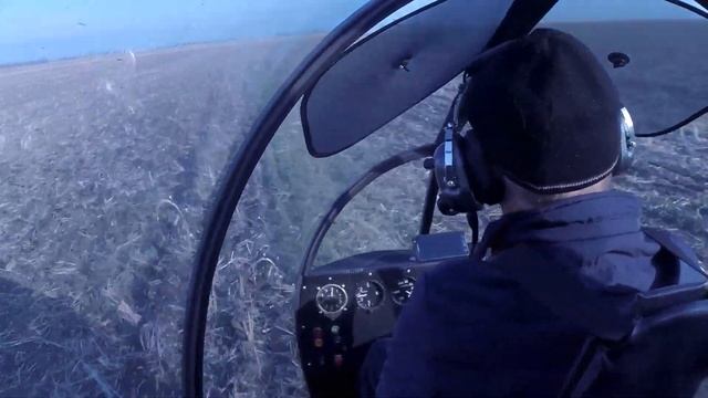 Автожир "Божья Коровка" вид с салона смотреть онлайн