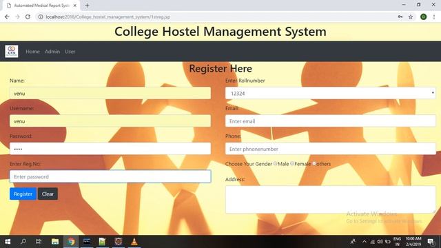 College Hostel Maintenance and booking System - JAVA смотреть онлайн