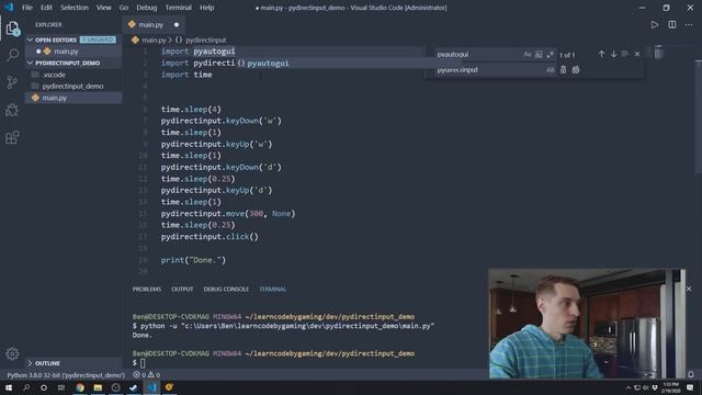 PyAutoGUI not working? Use DirectInput смотреть онлайн