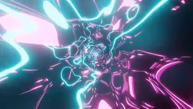 VJ LOOP NEON Pink Ice Blue Tunnel Abstract Background Video Simple Lines Pattern 4k Screensaver смотреть онлайн