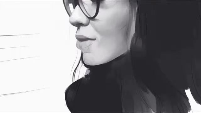 Девушка чб Speedpaint смотреть онлайн