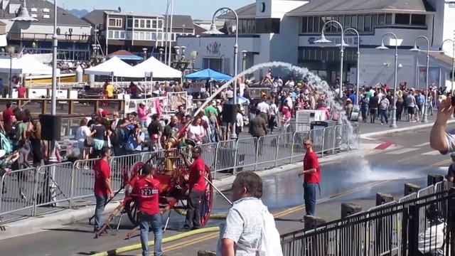 Steam Pumper @ San Francisco Fire Department 150th Anniversary Celebration 2016 смотреть онлайн