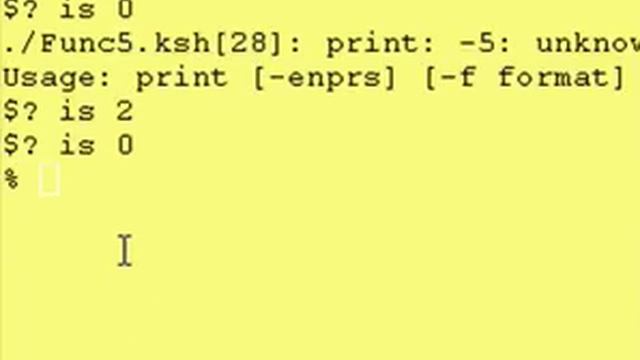 Intro To Korn Shell - 17e Return codes for korn shell commands смотреть онлайн
