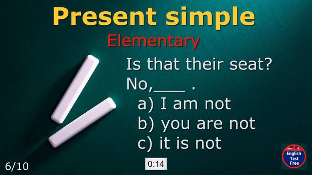 Present Simple_Am Is Are_Answers to questions#quiz #grammar #test #english смотреть онлайн