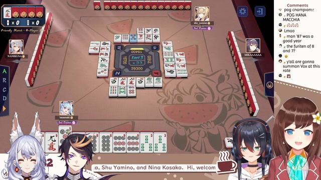 (Mahjong Soul) 2 casuals, 2 newbies, what can go wrong?【Hana Macchia】 смотреть онлайн