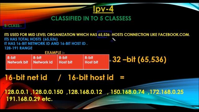 IPv4 Complete Explained | A, B, C, Classes of IP with network ID and Host ID | Networking In Hindi смотреть онлайн