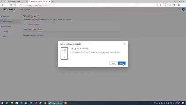 Microsoft Authenticator App