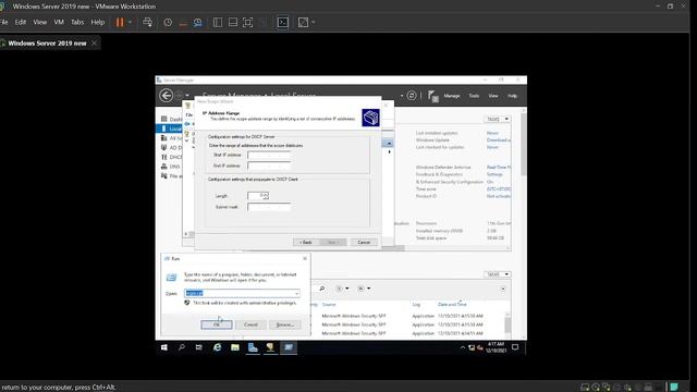 How to do the instalation Dhcp in windows server 2019 and vmware workstation. смотреть онлайн