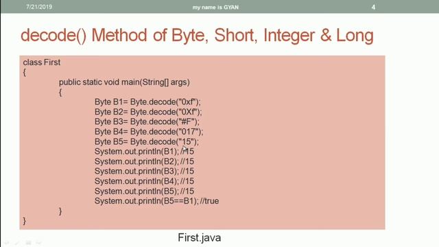 Wrapper Classes in Java | #28 | decode() Method of Byte, Short, Integer and Long Wrapper Classes смотреть онлайн