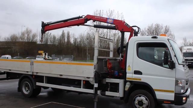 2012 Mitsubishi Canter Dropside Truck Loader смотреть онлайн