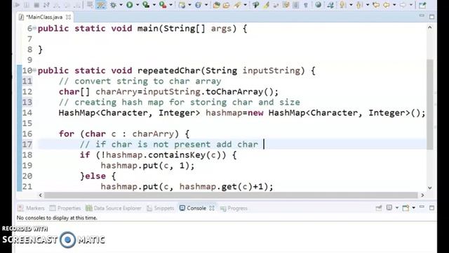 first repeated and non-repeated character in the given string in java by java temple смотреть онлайн