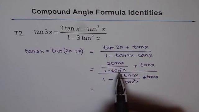 Compound Angle Identity tan(3x) Formula Derivation смотреть онлайн