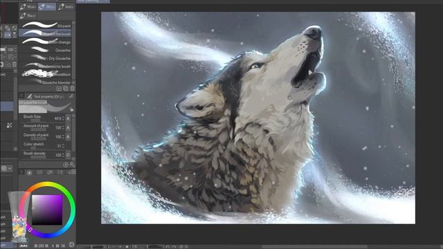 Speedpaint: Wolf cry in the winter смотреть онлайн