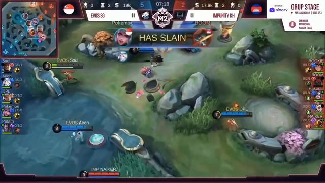 [M2] EVOS SG vs Impunity KH GAME 1 M2 World Championship 2020 | Mobile Legends смотреть онлайн