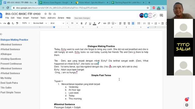 Golden English Online Class B55 - Past Simple Dialogue Making Practice смотреть онлайн