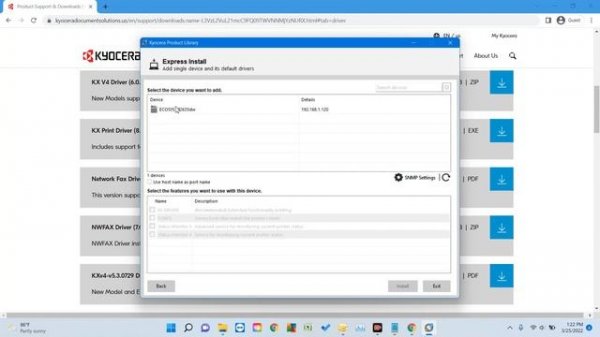Kyocera ECOSYS M2635dw driver installation (Windows 10 &11)