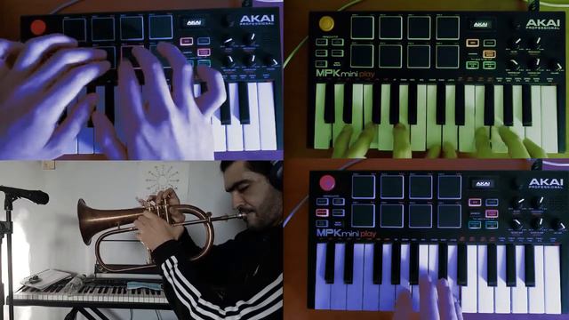 Blue in Green | Electro jazz Akai mpk mini play - trumpet session смотреть онлайн