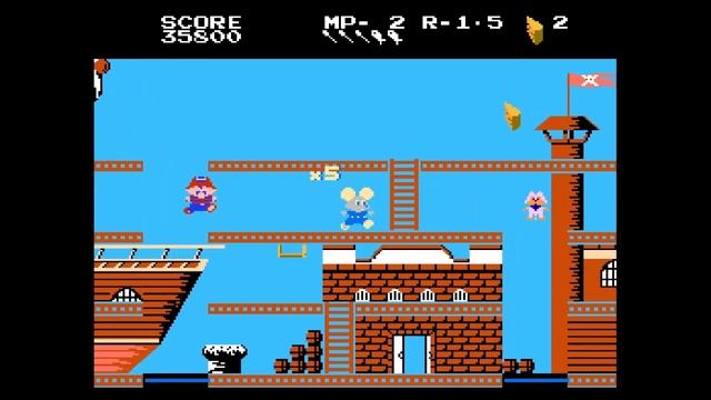 Mappy-Land (NES) World #1 Complete Walkthrough Guide: Collect Cheese to Save the Birthday Party смотреть онлайн