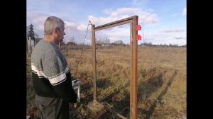 калитка из профильной трубы самый простой способ для начинающих (wicket from a professional pipe)