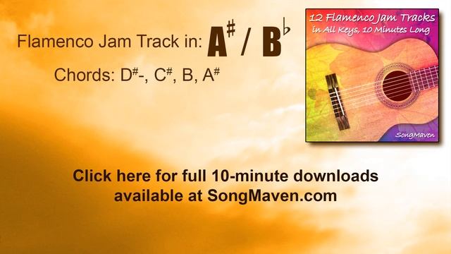 Flamenco Backing Track, Key of A# смотреть онлайн
