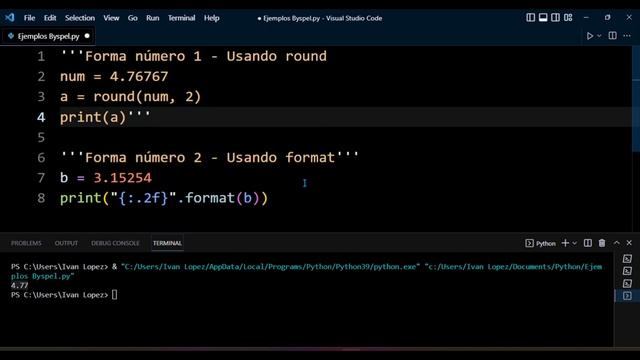 ? COMO mostrar SOLO dos DECIMALES en Python | REDONDEAR en Python смотреть онлайн