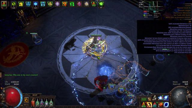 PoE 3.20 Cold Flicker Strike Raider vs Uber Cortex смотреть онлайн
