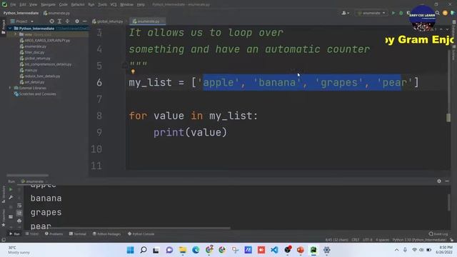 Python intermediate in Bangla | enumerate | смотреть онлайн
